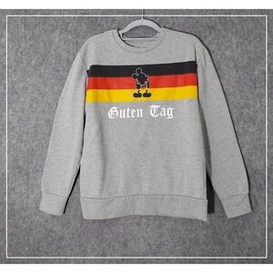 Disney Parks Sweatshirt M Epcot Germany World Showcase Mickey Flag Guten Tag